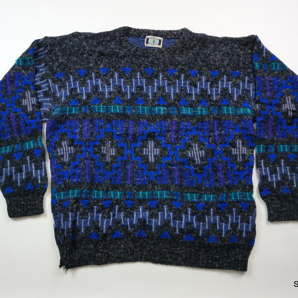 VTG 80s Sweater Poplar Classics XL Made in USA